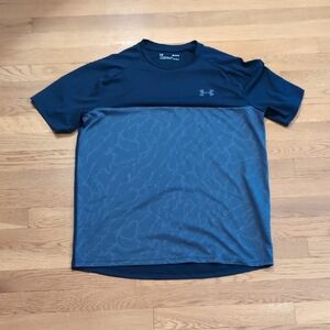Under Armour Blue Performance Short Sleeve Tee=great condition